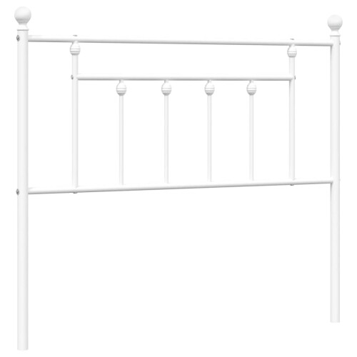 Berkfield Metal Replace Headboard White 107 cm 1