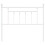 Berkfield Metal Replace Headboard White 107 cm 4