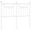 Berkfield Metal Replace Headboard White 120 cm 2