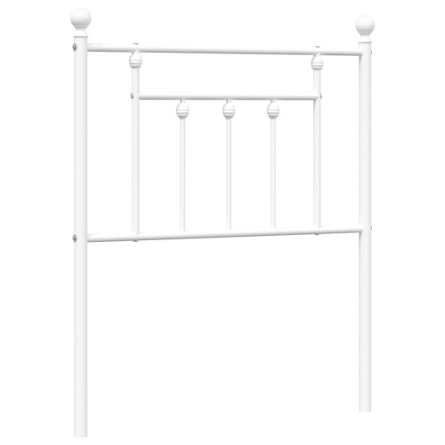 Berkfield Metal Replace Headboard White 75 cm 1