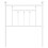 Berkfield Metal Replace Headboard White 75 cm 4