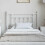 Berkfield Metal Replace Headboard White 100 cm 3