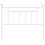 Berkfield Metal Replace Headboard White 100 cm 4