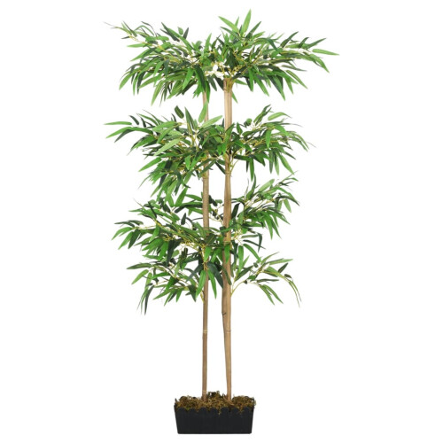 Berkfield Artificial Bamboo Tree 988 Leaves 150 cm Green 1