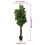 Berkfield Artificial Fiddle Leaf Fig Tree 96 Leaves 80 cm Green 5