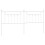 Berkfield Metal Replace Headboard White 200 cm 2