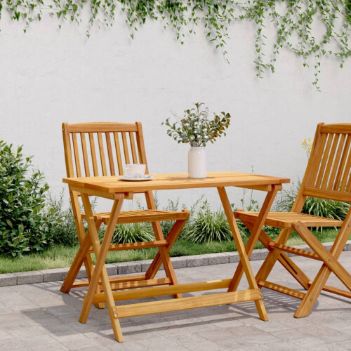 Berkfield Folding Garden Table 90x52.5x65 cm Solid Wood Acacia 2