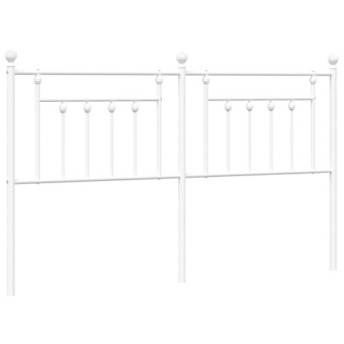 Berkfield Metal Replace Headboard White 180 cm 1