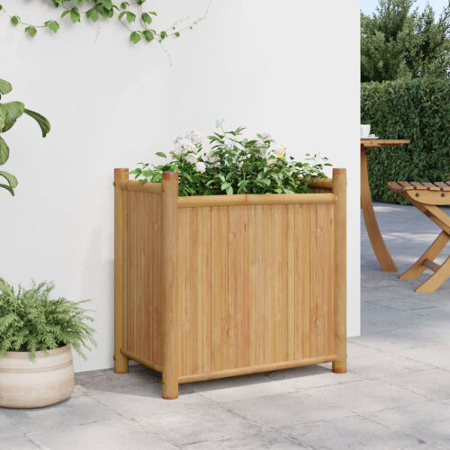 Berkfield Planter 50x30x50 cm Bamboo 2