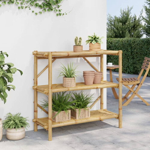 Berkfield 3-Layer Shelf 100x40x90 cm Bamboo 2