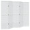 Berkfield Room Divider 5 Panels White Solid Wood Paulownia 2