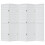 Berkfield Room Divider 5 Panels White Solid Wood Paulownia 4