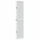 Berkfield Room Divider 5 Panels White Solid Wood Paulownia 5