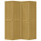 Berkfield Room Divider 4 Panels Brown Solid Wood Paulownia 4