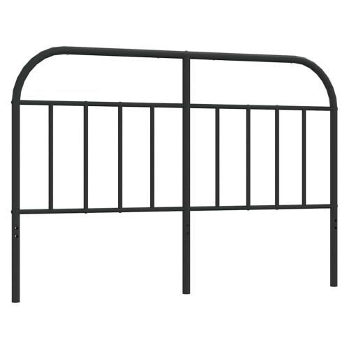 Berkfield Metal Replace Headboard Black 150 cm 1