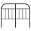 Berkfield Metal Replace Headboard Black 120 cm 4