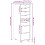 Berkfield Rolling Cabinet with Drawers MOSS White Solid Wood Pine 6