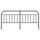 Berkfield Metal Replace Headboard Black 200 cm 4