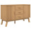 Berkfield Sideboard OLDEN Brown 114x43x73.5cm Solid Wood Pine 2