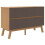 Berkfield Sideboard OLDEN Brown 114x43x73.5cm Solid Wood Pine 6