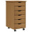 Berkfield Rolling Cabinet with Drawers MOSS Honey Brown Solid Wood Pine 2