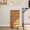 Berkfield Rolling Cabinet with Drawers MOSS Honey Brown Solid Wood Pine 3