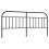 Berkfield Metal Replace Headboard Black 193 cm 2