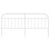 Berkfield Metal Replace Headboard White 193 cm 4