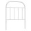 Berkfield Metal Replace Headboard White 75 cm 2