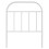 Berkfield Metal Replace Headboard White 75 cm 4