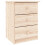 Berkfield Bedside Cabinet ALTA 41x35x55.5 Solid Wood Pine 2