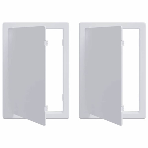 Berkfield Access Panels 2 pcs White 15 x 23 cm ABS Plastic 1