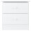 Berkfield Bedside Cabinet ALTA White 41x35x41 cm Solid Wood Pine 3