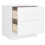 Berkfield Bedside Cabinet ALTA White 41x35x41 cm Solid Wood Pine 4