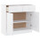 Berkfield Sideboard ALTA White 77x35x73 cm Solid Wood Pine 4