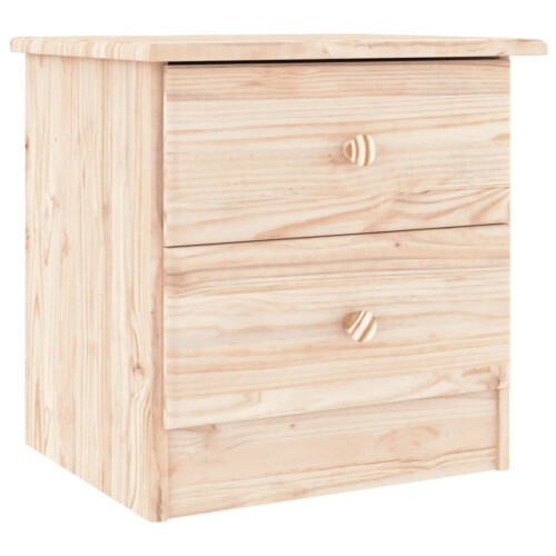 Berkfield Bedside Cabinet ALTA 41x35x41 cm Solid Wood Pine 1