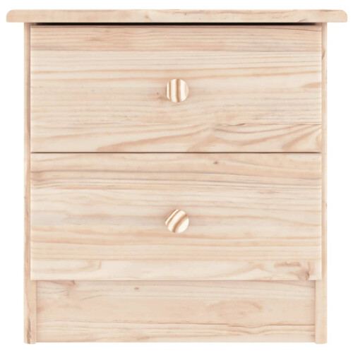 Berkfield Bedside Cabinet ALTA 41x35x41 cm Solid Wood Pine 2