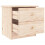 Berkfield Bedside Cabinet ALTA 41x35x41 cm Solid Wood Pine 4