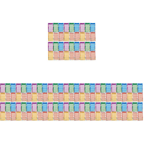 Fiches Budget Polyvalentes Colorées Planificateur 1