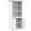 Berkfield Bookcase BODO White and Brown 80x40x172 cm Solid Wood Pine 4
