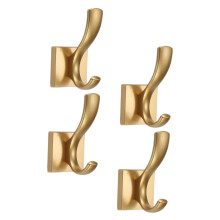 Retro Metal Wall Hooks 4pcs, Classic Coat Hooks for Entryway and Closet, SpaceSaving Home Organizer