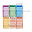 Fiches Budget Polyvalentes Colorées Planificateur 8
