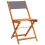 Berkfield Bistro Chairs 2 pcs Anthracite Solid Wood Acacia and Fabric 4