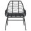 Berkfield Garden Chairs 2 pcs Black Poly Rattan 5