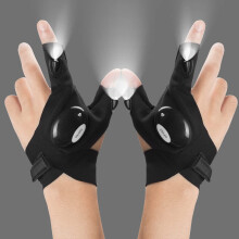 LED Flashlight Gloves for Fishing and Camping, Hands LED Lighting, GiftReady for Men and Women