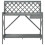 Berkfield Potting Bench with Trellis Grey Solid Wood Fir 5