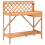 Berkfield Potting Bench with Trellis Brown Solid Wood Fir 2