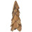 Berkfield Christmas Tree with Stand Brown 51 cm Solid teak wood 2