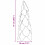 Berkfield Christmas Tree with Stand Brown 51 cm Solid teak wood 11