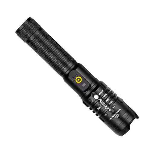 Rechargeable Tactical LED Flashlight, UltraBright Waterproof Handheld Light for Camping and Emergency